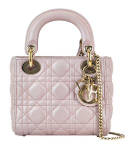 Mini Lady Dior, Leather, Pink, BO0146,S, 1*